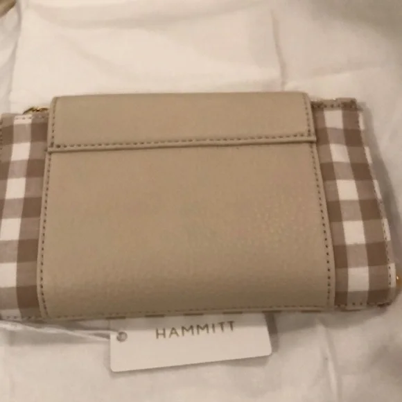 HAMMITT LEVY BENJAMIN CROSSBODY/CLUTCH/SHOULDER in Dandelion Gingham NWT - Picture 2 of 10
